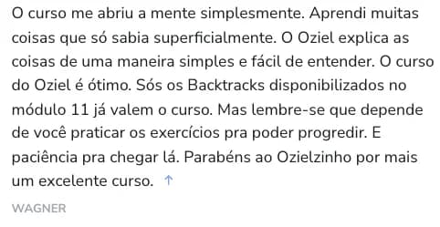 Depoimento de aluno 6